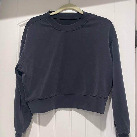 Lululemon softstreme perfectly oversized cropped crew - Picture 1 of 3